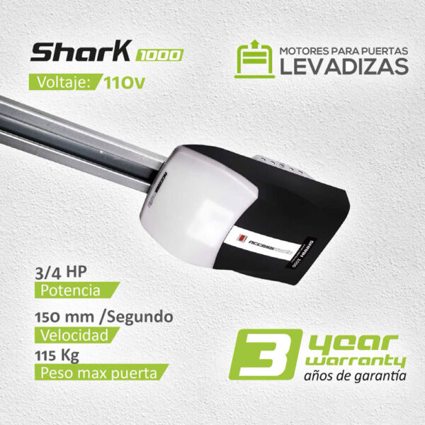 motores para puerta Shark 1000 Accessmatic